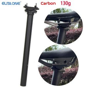 Elita um espigão de fibra carbono roadmtb bicicleta selim 130g ud fosco 272316350400 mm peças bicicleta 240113