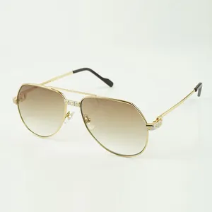 إطار نظارات عالية الجودة عالي الجودة بنظارات شمسية كبيرة الخفيفة للرجال 1324912A Fashion Frog Sunglasses Size 59-15-140 MM