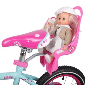 Hiland Kids Bike Seat Post Doll med Holder For Kid Dekorera dig själv klistermärken Baby Bicycle 240113