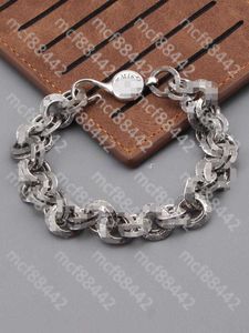 Jewelry Bracelet Thai Silver Retro Court Letters Double Ring Fashion Male Personality Hip Hop Art Hand Female K3y1