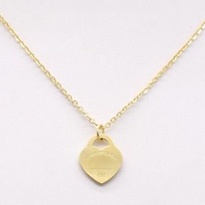 necklace chain heart necklaces jewelry pendants designers accessories designer women gold rose Titanium Steel charm pendant Wiqwa