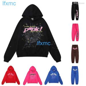 Örümcek kapüşonlu tasarımcı erkek 555 sweatshirt adam kazak genç haydut 555555 hoodies lüks bayanlar pembe örümcek ceket sweatshirt örümcekleri lpm