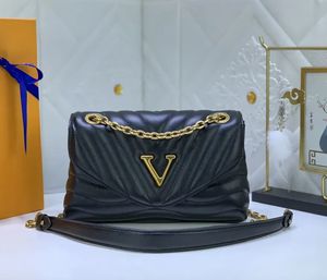 DA1410 Kadın Omuz Çantaları Lüks Multi Pochette Çantaları Üst kaliteli çiçek harfleri yeni dalga zinciri çantası bayanlar moda metal digram crossbody makyaj çantaları