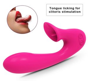 G Dil klitoris stimülatör ile spot vibratör şarj edilebilir yapay penis su geçirmez silikon seks oyuncak kadın için çift y1912202366437