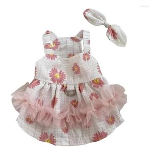 Cão vestuário verão vestido bonito pet saia chihuahua yorkshire pomeranian maltese poodle outfit moda filhote de cachorro roupas trajes