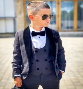 Baby Boys Formal Suits For Weddings England Style Child Grey Prom Party Formal Sets Flower Boys Suits BlazerPantsVest2792783