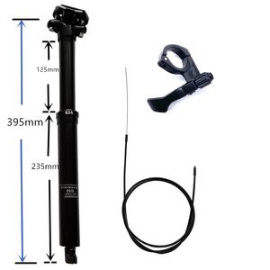 KS EXA FORM 900I MTBドロッパーシートポスト調整可能な高さマウンテンバイク309316mmケーブルリモートハンドコントロール油圧シートチューブ240113