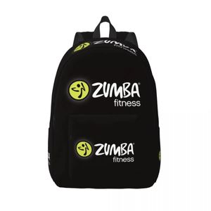 Sacos Zumba Logo Travel Canvas Mochila Homens Mulheres Escola Laptop Bookbag Fitness College Student Daypack Bags