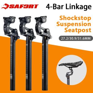 SAFORT 272309316mm 355mm mtb xc offroad bisiklet 4bar bağlantı şoklama süspansiyonu Seatpost FourLink şok emici koltuk tüpü 240113