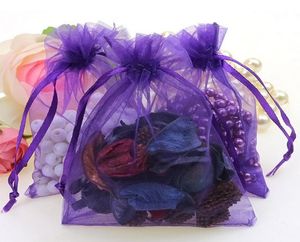 100st 57 -tums organza väskor smycken påsar bröllop gynnar julfest gåva förpackningspåse 13 x 18 cm9764357