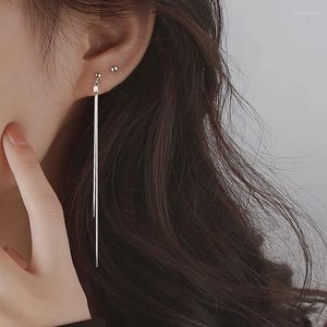 Dangle Earrings S925 Long Tassel Thread Chain Hanging For Women Korean Temperament Girl Sterling Silver Fashion Jewelry Gifts