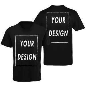Camiseta personalizada frente traseira impressão profissional seu próprio texto po masculino personalizado presentes premium camiseta tamanho da ue 100% algodão 240113