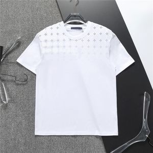 2024 Mens Designer Camiseta Gráfico Tee Camiseta Roupas Homens Mulheres Camisas Moda Carta Imprimir Redondo Pescoço Preto Branco Manga Curta T-shirt para Homens Roupas Tee Top