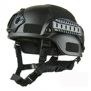 Helme Military Airsoft Maske Brillenbrillen Taktische Paintball Schutz Vollgesichtsmaske Zyklus Jagd Helm Schießausrüstung Schießausrüstung