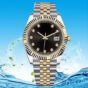 Męskie zegarek zegarek Diamond Automatyczny ruch mechaniczny 41 mm 904L ze stali nierdzewnej Sapphire Waterproof Montre Srebrne zegarek