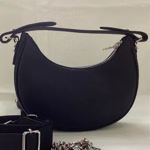 Sacos de cintura três estilos senhoras couro rebite decoração corrente crossbody saco preto mulheres única camada moda clássico ombro