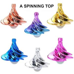 Funny Spinning Finger Tops Fidget Spinner Stress Relief Colorful Rotating Toys Gyro Decor Kids Children Cool Novelty Spin Gifts 240115