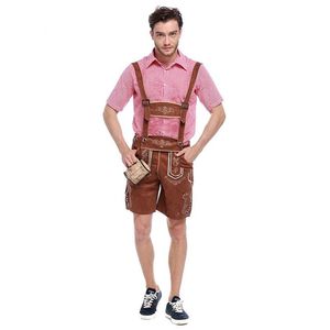 S-XL Dorosły mężczyzna Oktoberfest kostium Lederhosen Bawarian Październik Festiwal Niemiecki Festiwal Piwo Kostiumy dla Men2927