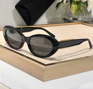 Okulary przeciwsłoneczne Cat Eye z łańcuchem czarnym/czarnym dymem obiektywem designerskie okulary sonnenbrille kobiety sunnies gafas de sol uv400 okulary z pudełkiem