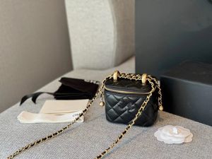 Tasarımcı Kozmetik Çantası Küçük Geniş Vahşet Kutusu Kadın Çanta Ruj Çantası Klasik Desen Makyaj Çanta Çantaları Çanta