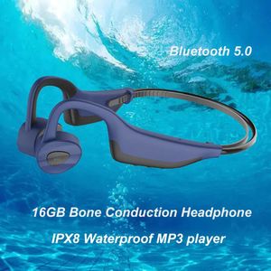 Наушники 003 IPX8 Водонепроницаемые Музыкальные MP3-плееры для плавания 16G Bluetooth-гарнитура Спортивные наушники с костной проводимостью Беспроводные наушники