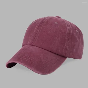 Berretti da baseball per il tempo libero da fare Vecchio berretto da baseball da uomo Tinta unita Soft Top Primavera e autunno Protezione solare Versione coreana Tutti i cappelli da donna