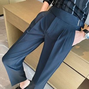 30 Color Men's Suit Pants رسمية عالية الجودة الأزياء التجارية غير الرسمية النحيفة نائمة الملاءمة بنطلون ملابس سروال 240113
