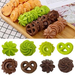 Decorative Flowers Simulation Cookies Fake Cake Artificial Biscuit Model Dessert Kitchen Props Bakery Table Wedding Decoration Party Home