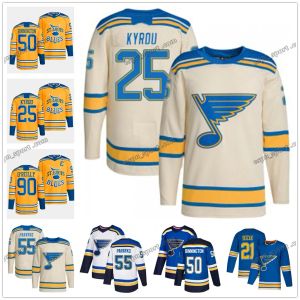 Camisa de hóquei personalizada homens mulheres juventude 10 Brayden Schenn C Patch Kyrou Robert Thomas St. Blues Jerseys Pavel Buchnevich Torey Krug Jakub Vrana Kevin Hayes Ivan Barbashev