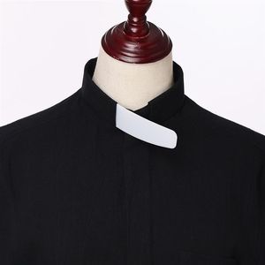 5pcsロットホワイトカラーは聖職者シャツのための襟の挿入挿入式collar collar insertafs