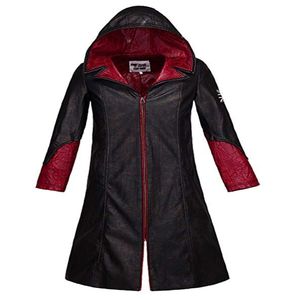 Devil May Cry 5 Dante Men's Leather Coat Jacket Cosplay Costume2650