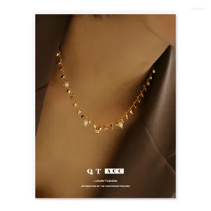 Pingentes banhados a latão 18k ouro verdadeiro/pérola natural/zircão luz luxo moda design personalizado colar ornamento para mulheres