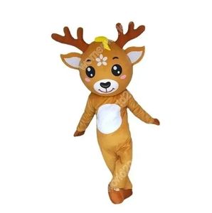 Leistung Hirsch Maskottchen Kostüm Simulation Cartoon Charakter Outfits Anzug Erwachsene Größe Outfit Unisex Geburtstag Weihnachten Karneval Kostüm