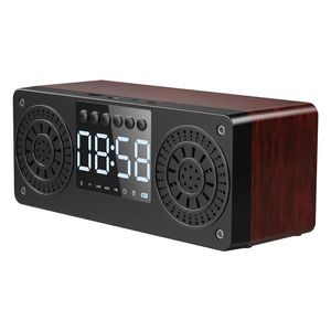 Głośniki hfes subwoofer stereo Bluetooth głośnik fm radio przenośne głośniki mp3 odtwarzaj super basowy głośnik kolumna kolumna Brown