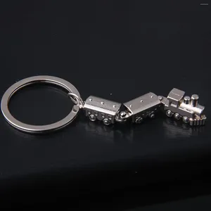 Keychains Mini Train Keychain Pendant Key Organizer Collections Charms Holering Alloy Keyring Chain Valentine's Men Women