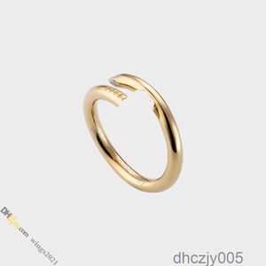 Designer de joias de anel de unha para mulheres diamante titânio aço banhado a ouro nunca desbotando ouro não alérgico/prata/ouro rosa; Loja/21417581 31I5 B95M B95M