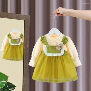 Girl Dresses Girl's Dress 2024 Children Clothes One-Piece Wholesale (4 Pieces/Lot)