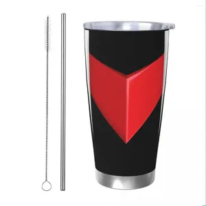 Tumblers Grendizer Anime Tumbler Vakuumisolerade Goldorak Actarus Mazinger Z kaffekoppar med lock Straw Office Mug Water Bottle 20oz