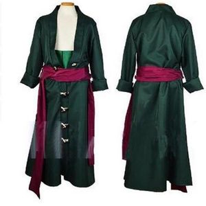 One Piece Roronoa Zoro Cosplay Costume Ubrania Full Set224L