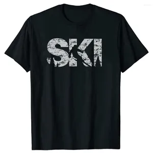 Erkekler Tişörtleri Komik Kayak Sakıcı Kayakçı Yaz Kış Spor severler Snowboard Dağcılık Doğum Günü Hediyeleri T-Shirt Erkekler