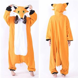 Bay Fox Cosplay Costumes Onesie Pijama Kigurumi Tulum Hoodies Yetişkinler Cadılar Bayramı Mardi Gras Carnival216W için Romper