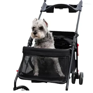 Dog Carrier Cat And Universal Bag Large Vision Car Basket Pulley Pet Stroller Lightweight Folding Cage