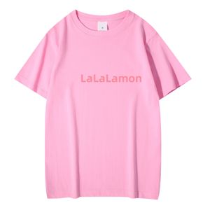 Luwomen-1895 Fashion Yoga T-shirt Summer Men and Women Sports T-shirt Bomullsdesigners Kort ärm Casual Tops Hip Hop Streetwear T-shirt