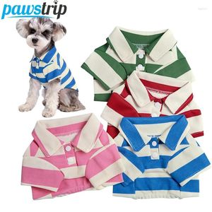 Vestuário para cães roupas casuais para cães pequenos e médios pet polo camisa moda filhote de cachorro gatos camisetas suprimentos