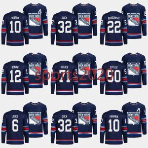 Custom Hockey jersey men women young New York''Rangers''23 Adam Fox 2023-24 Alternate Navy Third Jersey 10 Artemi Panarin 32 Jonathan Quick 22 Jonny Brodzinski