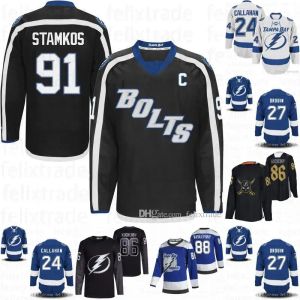 Custom Hockey jersey men women young Tampa''Bay''Lightning''24 Ryan Callahan jersey 27 Jonathan Drouin 51 Valtteri Filppula Kucherov Lightning Hockey Je