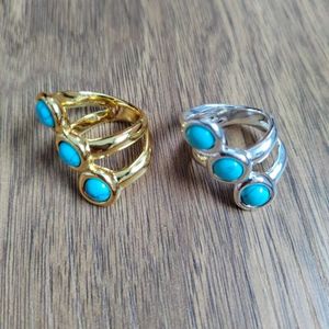 Designer Luxury Ring Fashion Brand Unode50 Blue Turquoise Ring Ornament From Spain Unique Design