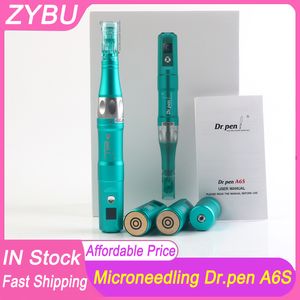 ホットセルデルマペンDr Ultima A6SスキンケアビューティーマシンワイヤレスDr.Pen Micro Needling Roller Mesotherapy MTS Professional Dermapen 2 PCSカートリッジ付き