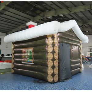 16.5x16.5ft Free Door Ship Outdoor Activities Inflatable Santa Grotto Xmas decoration Christmas house for holiday