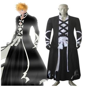 Bleach Ichigo Kurosaki Kostüm Cosplay Takım Kimono ceket cosplay227r